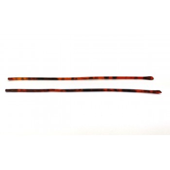 Наконечники пластикові на металевий тигровий завушник (12см)