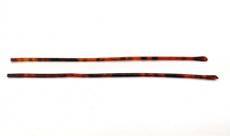 Наконечники пластикові на металевий тигровий завушник (12см)