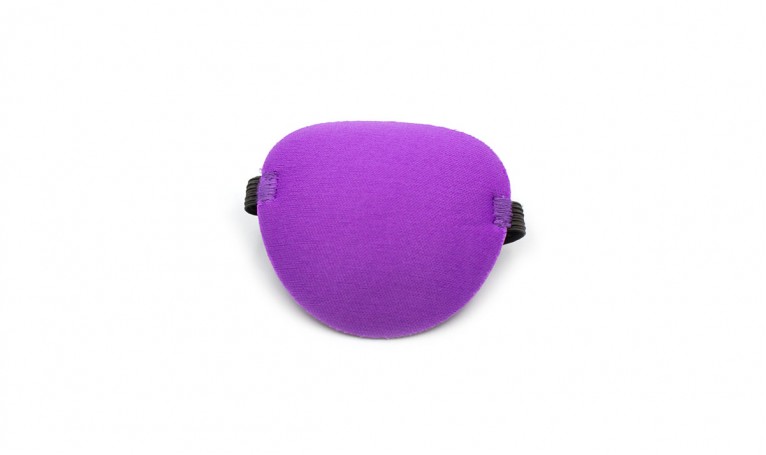 Пов'язка на око №1 Китай (фіолетова з гумкою)