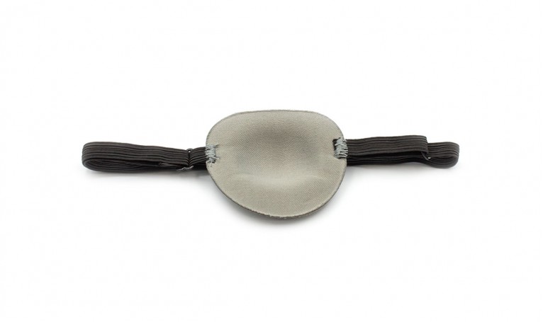 Пов'язка на око №1 Китай (сіра з гумкою)