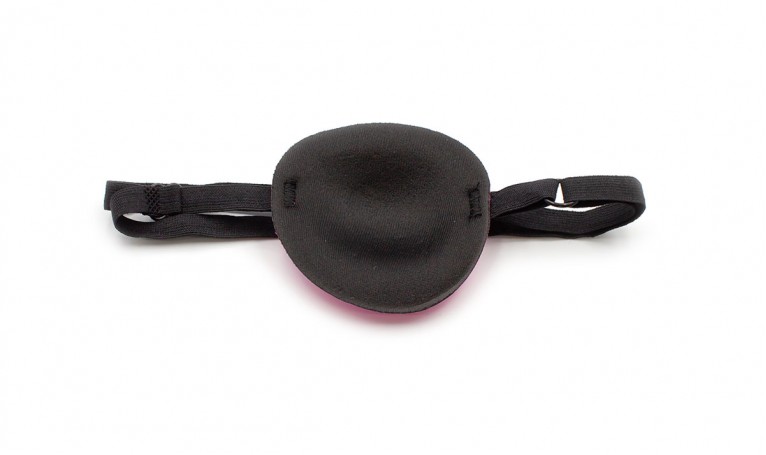 Пов'язка на око №3 (рожева із гумкою push up)