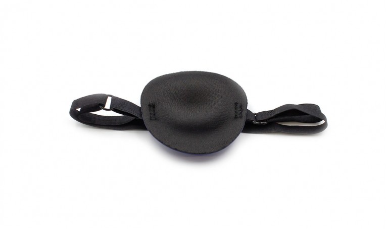 Пов'язка на око №3 (синя із гумкою push up)