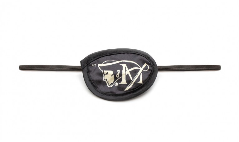 Пов'язка на око №4 ПІРАТ (чорна з гумкою)