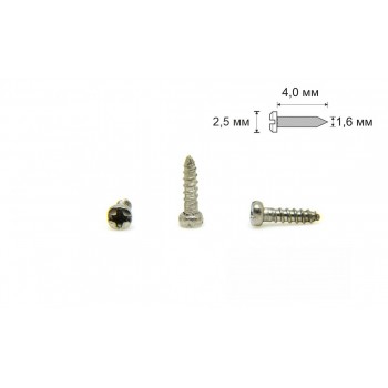 Гвинт саморіз Ø1,6 мм довжина 4,0 мм