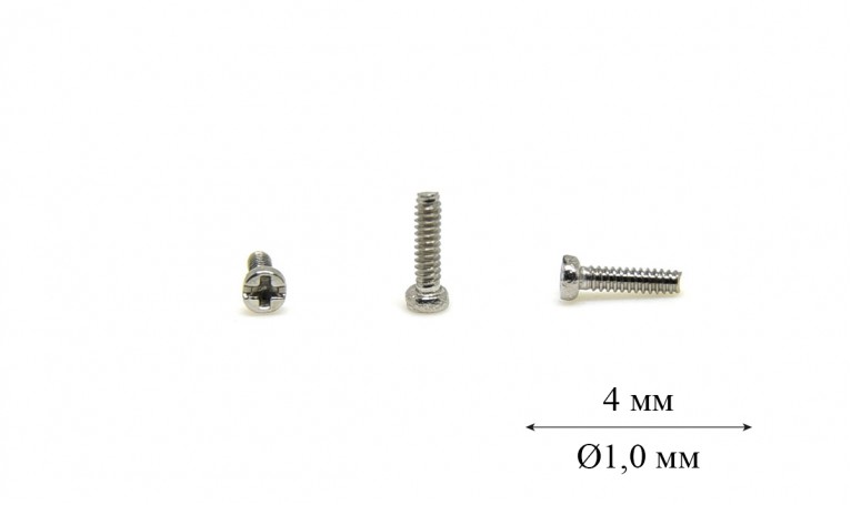 Гвинт для носоупору Ø1,0 мм довжина 4,0 мм