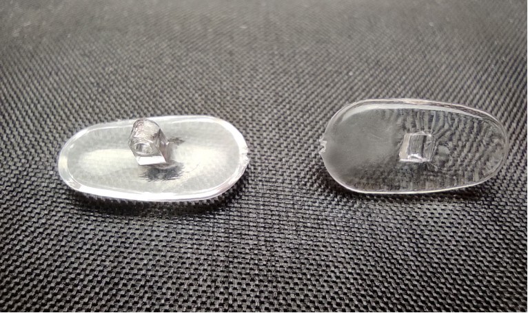 Силіконовий носоупор на металеву оправу під гвинт без металу