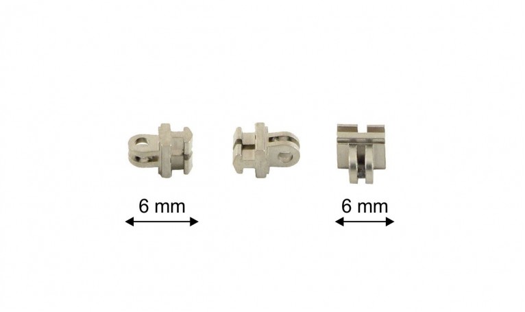 Гарпун прямий подвійний 6 мм для пластикової оправи