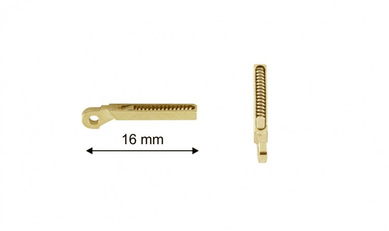 Амортизатор для металевих завушників 16 мм (жовтий)