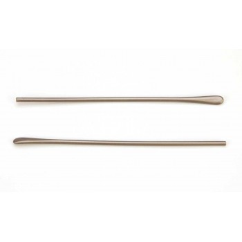 Наконечники пластикові на металевий завушник довгі сірі (12см)