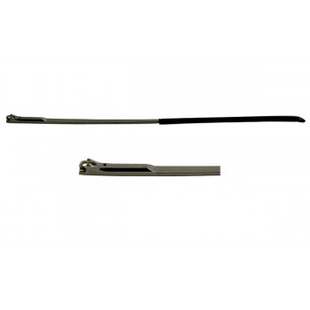 Завушник для металевої оправи чорний, напівприхований флекс (широкий)