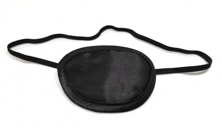 Пов'язка на око №5 (чорна з резинкою)