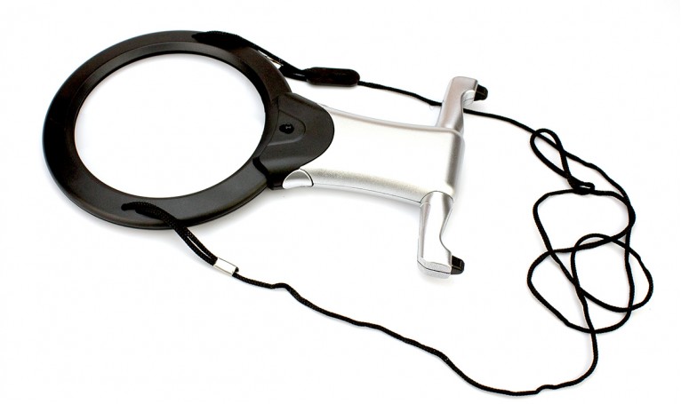 Лупа пластикова 11B-1 з підсвіткою