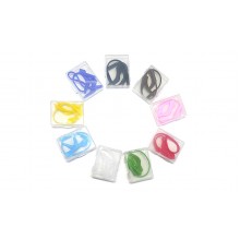 Стоппер силіконовий з гумкою в коробке (жовтий)