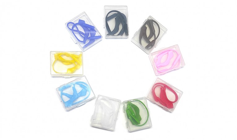 Стоппер силіконовий з гумкою в коробке (коричневий)